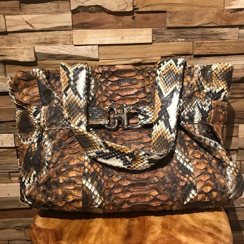 Genuine Python Leather Bag - image 1